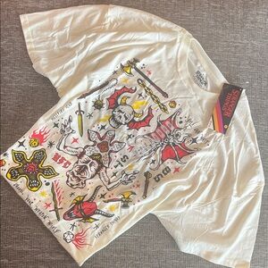 Stranger Things Graphic Tee - Cream XXL